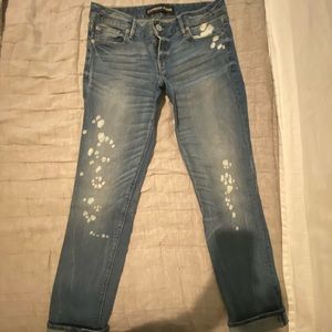 Express ankle skinny jeans